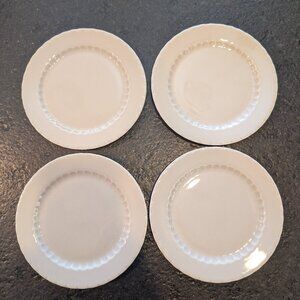 Set of 4 Pillivuyt France Dupuis 1818 Grey Bread & Butter Plates 6 1/2" Diameter